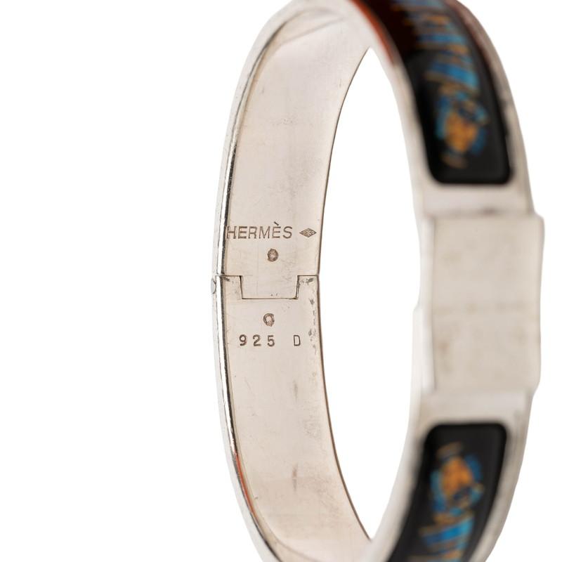 HERMES（エルメス） エマイユPM ロケ 七宝焼き バングル シルバー