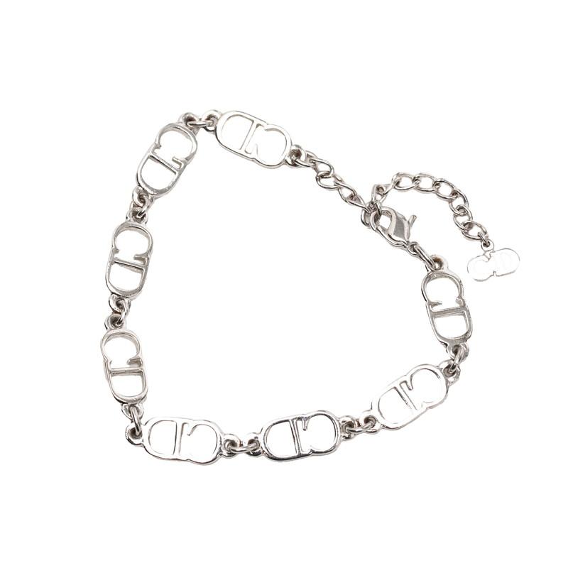 ディオール CDロゴ ブレスレット シルバー メタル レディース Dior