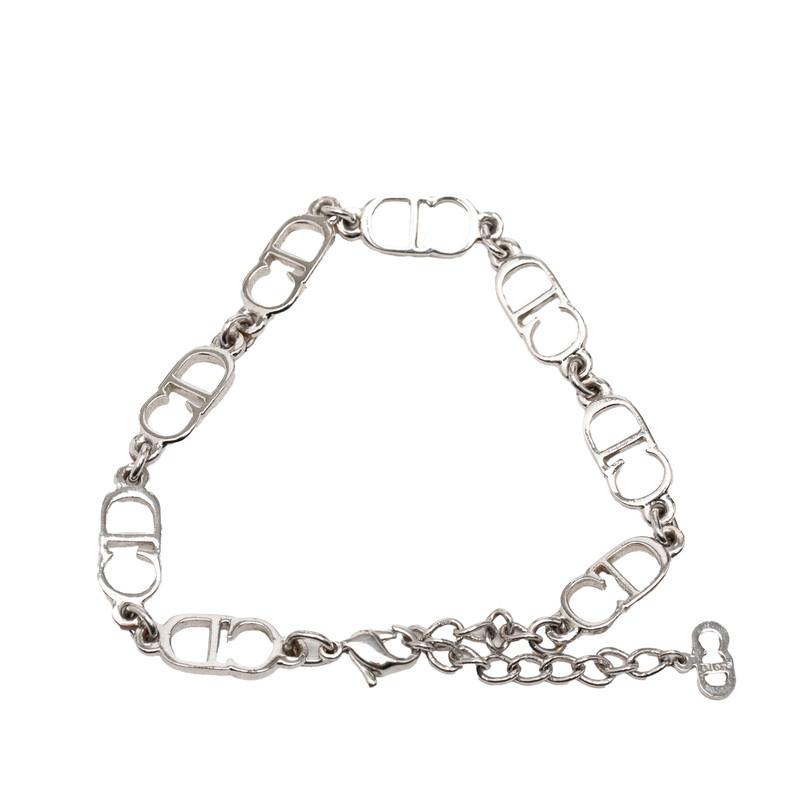 ディオール CDロゴ ブレスレット シルバー メタル レディース Dior