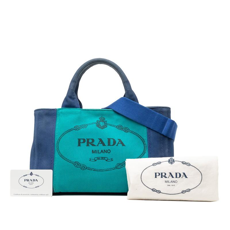 PRADA（プラダ） 三角ロゴプレート カナパミニ ハンドバッグ 