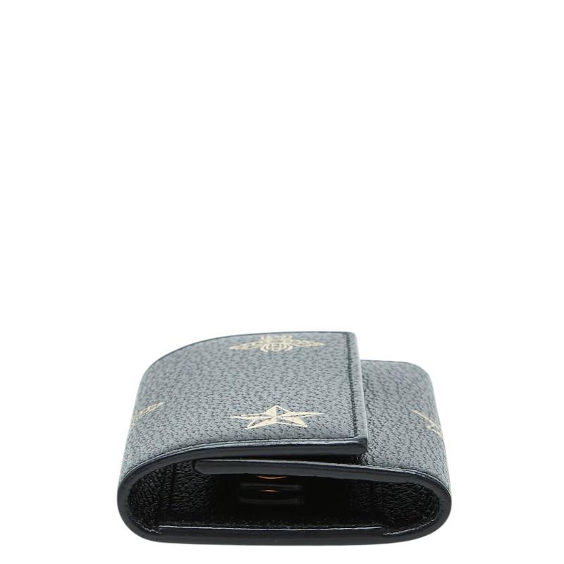 ◇美品◇グッチ アニマリエ ビー&スター 6連キーケース レザー ブラック GUCCI（グッチ） アニマリエ ビー＆スター キーケース ブラック レザー