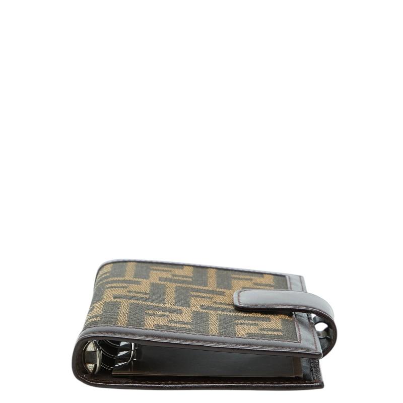 FENDI（フェンディ） ズッカ アジェンダPM システム手帳 ブラウン 