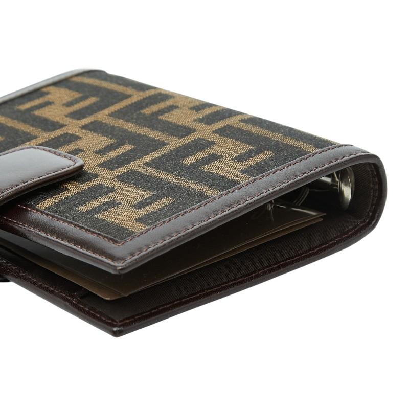 FENDI（フェンディ） ズッカ アジェンダPM システム手帳 ブラウン 