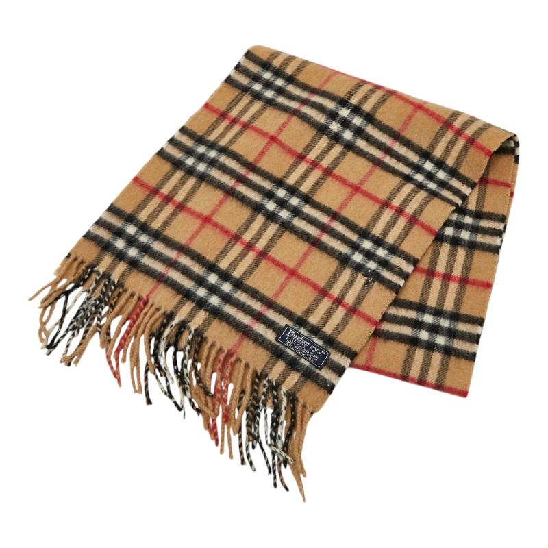 バーバリー ノバチェック マフラー カシミヤ レディース BURBERRY 【1-0265905】 BURBERRY（バーバリー） ノバチェック マフラー ブラウン マルチカラー