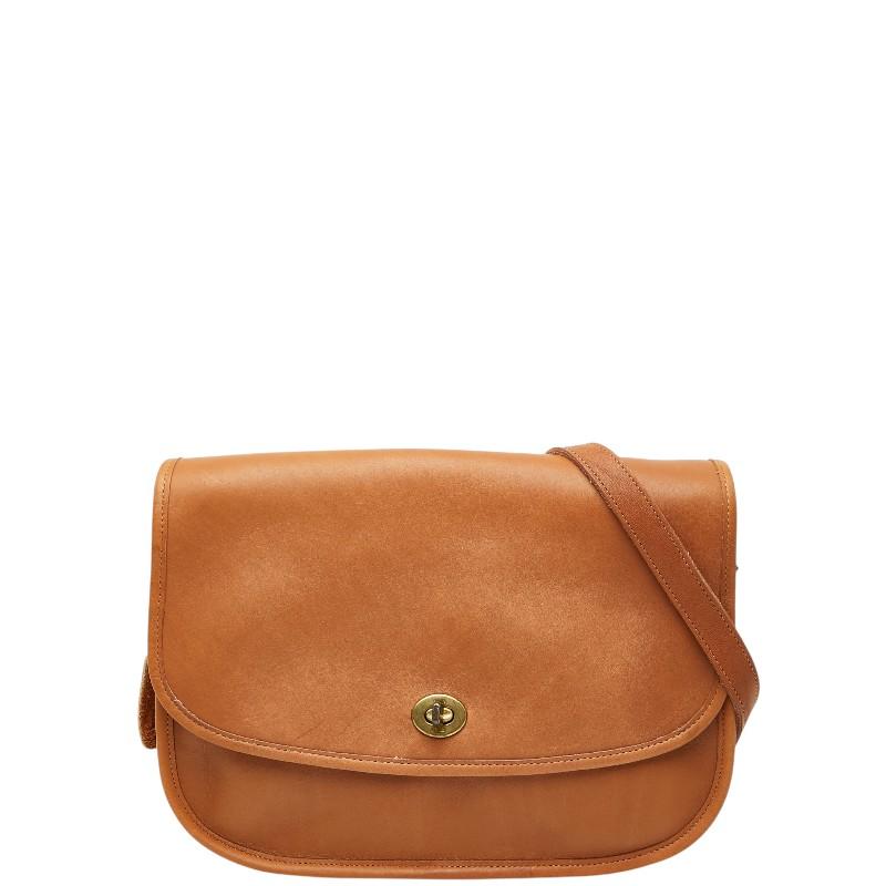 希少 OLD COACH ブラウンレザー　ショルダーバッグ オールドコーチ COACH（コーチ） オールドコーチ 斜め掛け ショルダーバッグ ブラウン