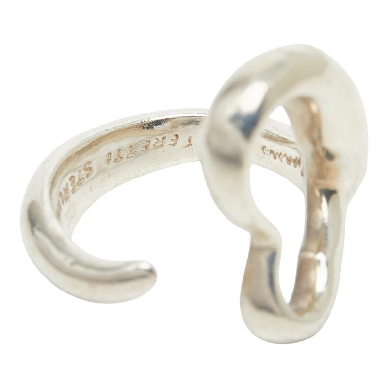 Tiffany&Co　エルサペレッティ　オープンハート　リング　中古　Mイ303 TIFFANY&Co.（ティファニー） エルサ ペレッティ オープンハート