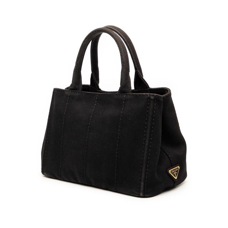 PRADA プラダ キャンバス　カナパ ハンドバッグ 三角プレート カバン PRADA（プラダ） 三角ロゴプレート カナパ ハンドバッグ ショルダー