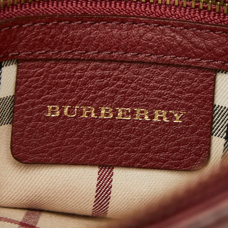 BURBERRY（バーバリー） 斜め掛け ショルダーバッグ レッド レザー