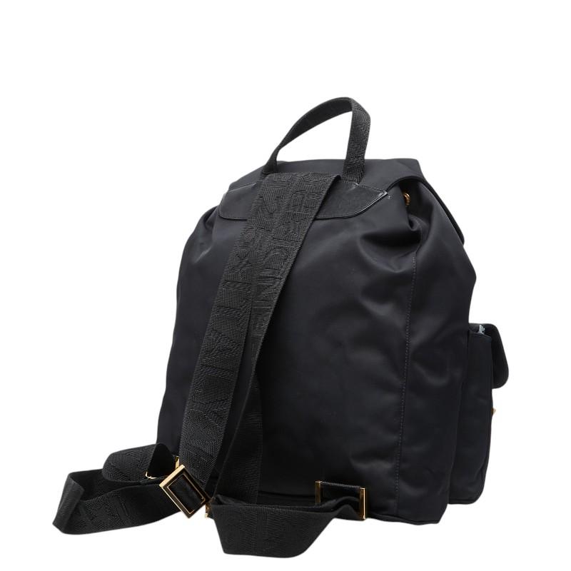 FENDI（フェンディ） バックパック リュック ブラック ナイロン レザー 