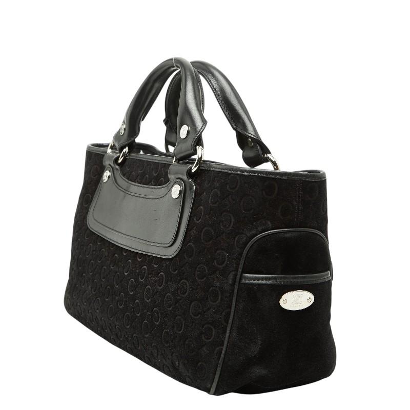 CELINE（セリーヌ） Cマカダム ブギーバッグ ハンドバッグ ブラック 