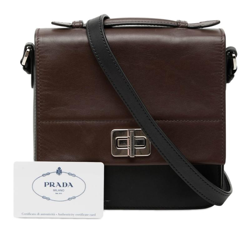 PRADA（プラダ） バイカラー ハンドバッグ ショルダーバッグ 2WAY
