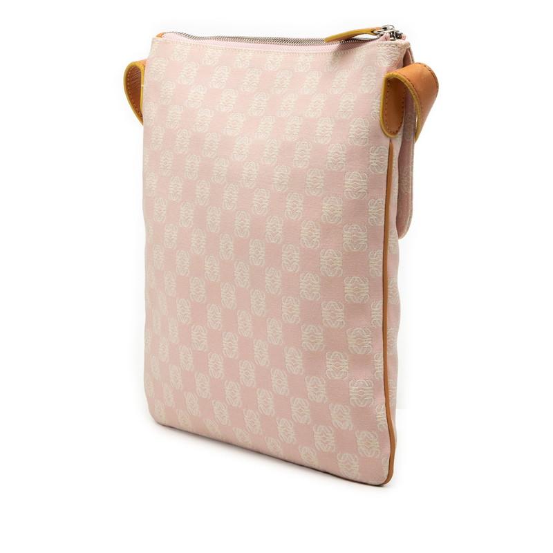 LOEWE（ロエベ） アナグラム 斜め掛け ショルダーバッグ ピンク