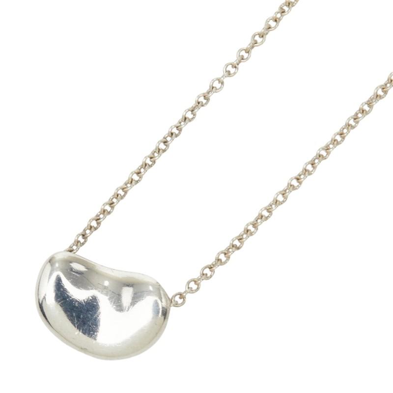 【美品】Tiffany ビーンネックレス 　　　　エルサペレッティ SV925 TIFFANY&Co.（ティファニー） エルサ ペレッティ ビーン ネックレス