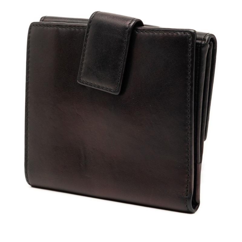GUCCI（グッチ） 二つ折り財布 181896 ブラック レザー レディース