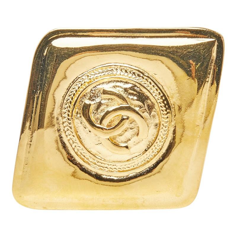 CHANEL（シャネル） ココマーク ひし形 ブローチ ゴールド メッキ