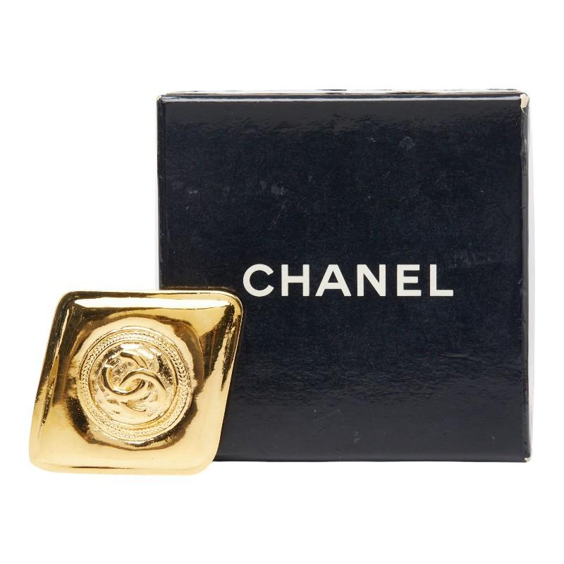 CHANEL（シャネル） ココマーク ひし形 ブローチ ゴールド メッキ