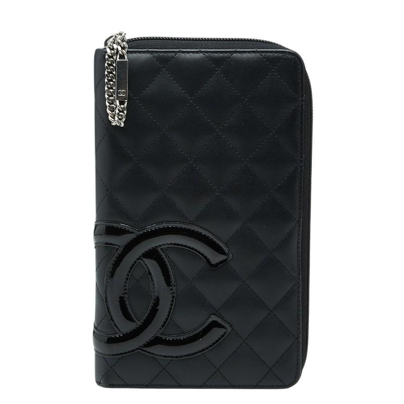 シャネル カンボンライン ココマーク ラウンドファスナー 長財布 レザー レディース CHANEL 【1-0266634】 CHANEL（シャネル） カンボンライン ココマーク ラウンドファスナー 長
