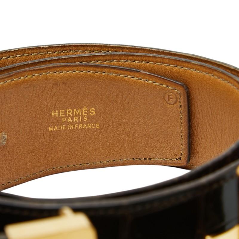 HERMES（エルメス） コンスタンス Hベルト ヴィンテージ ブラウン 