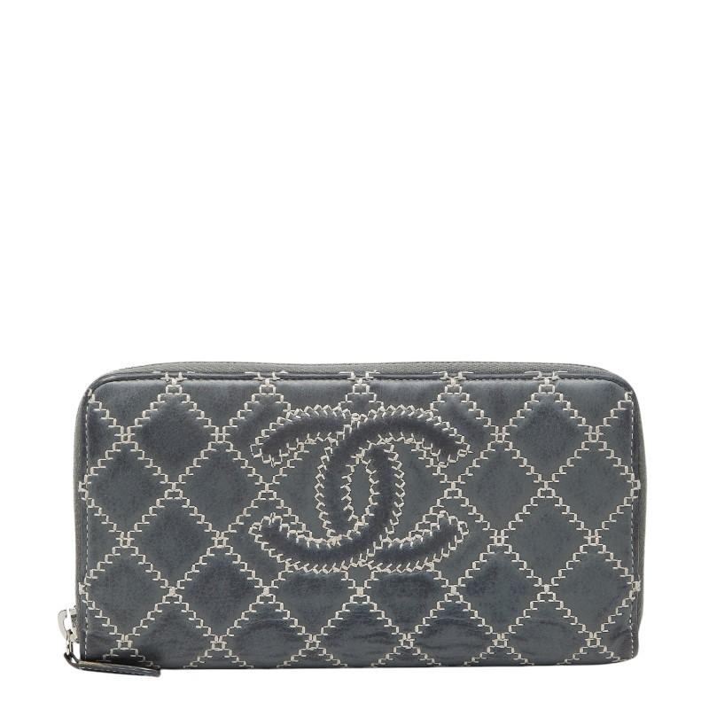 CHANEL（シャネル） ココマーク ウルトラステッチ ラウンドジップ 長