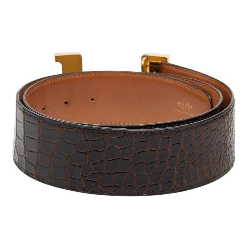 HERMES（エルメス） コンスタンス Hベルト ベルト サイズ：80 ブラウン 