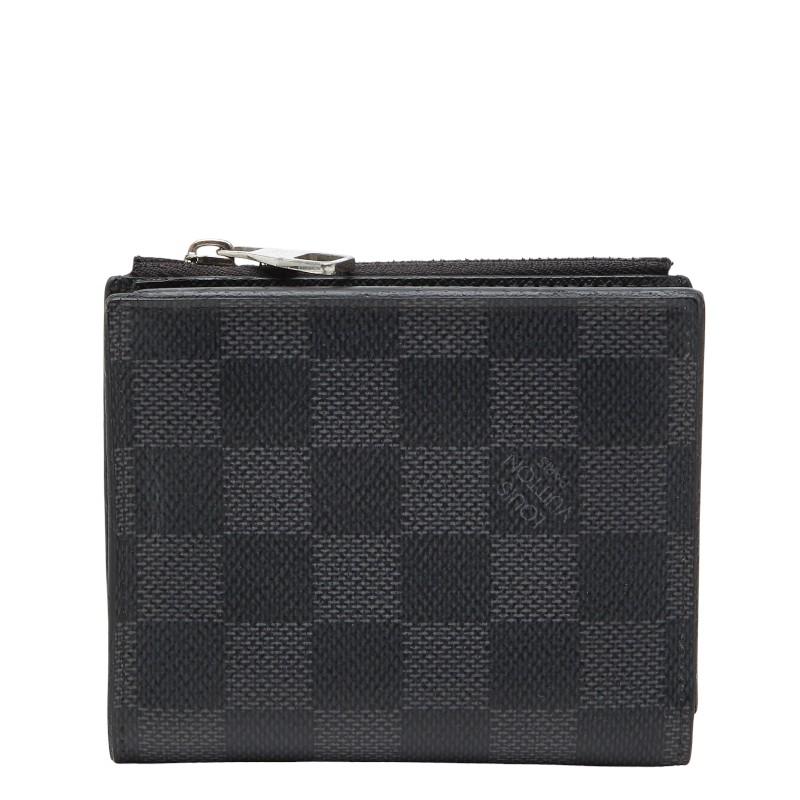 LOUIS VUITTON ポルトフォイユ スマート 二つ折り財布 ブラック LOUIS