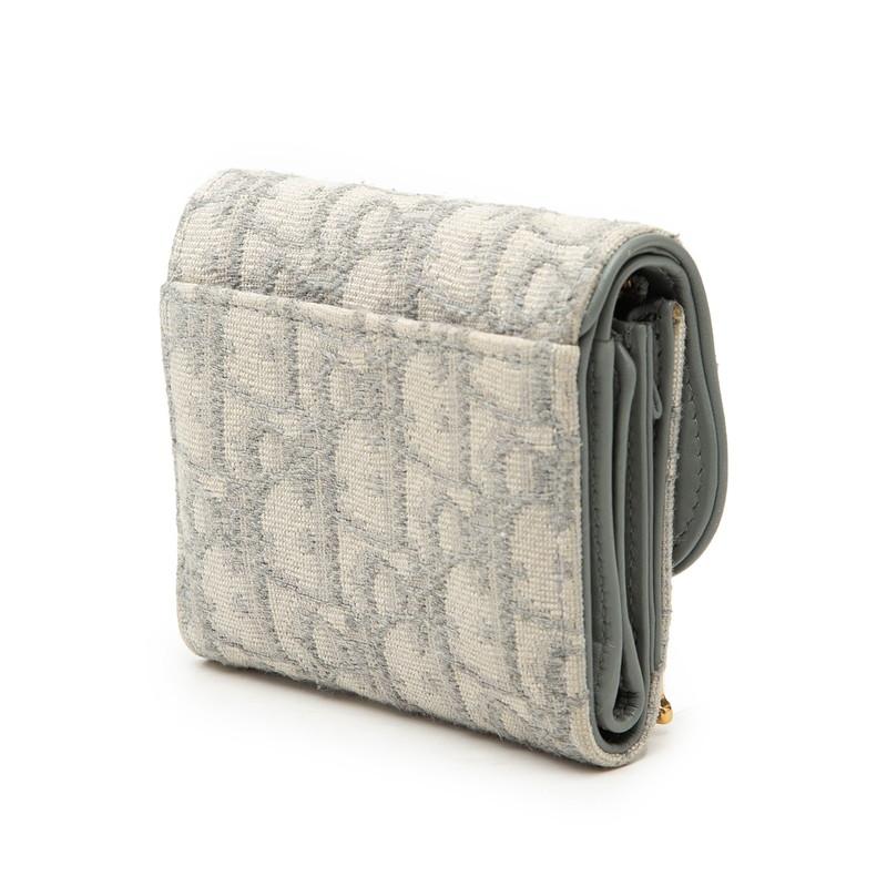 Dior 三つ折り財布 グレー キャンバス 【公式通販】