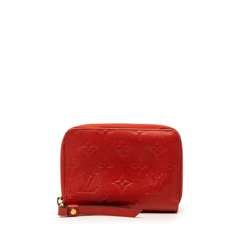 美品　ルイヴィトン　スクレット　コンパクト　アンプラント　ケース　レッド LOUIS VUITTON（ルイ・ヴィトン） ルイ ヴィトン モノグラム アン