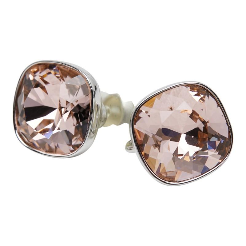 SWAROVSKI（スワロフスキー） イヤリング シルバー ピンク系 メタル 