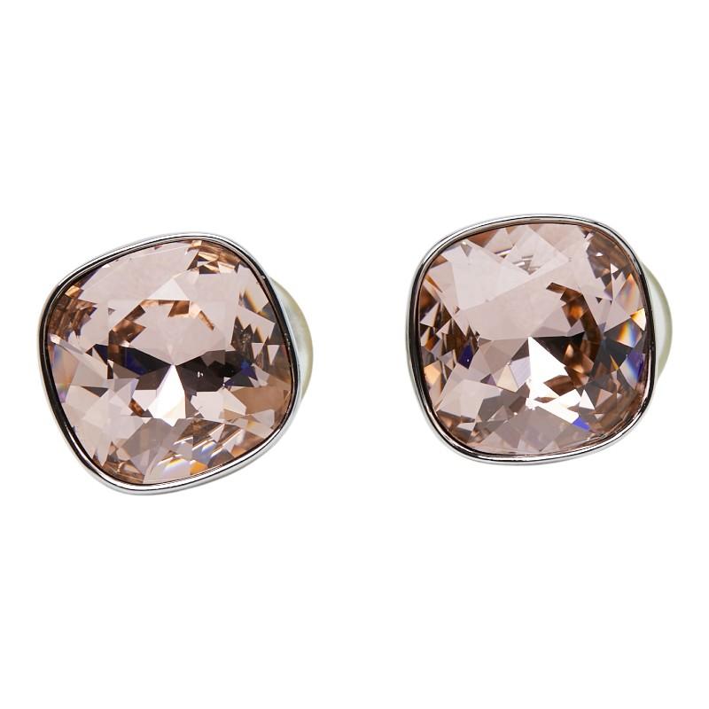 SWAROVSKI（スワロフスキー） イヤリング シルバー ピンク系 メタル 