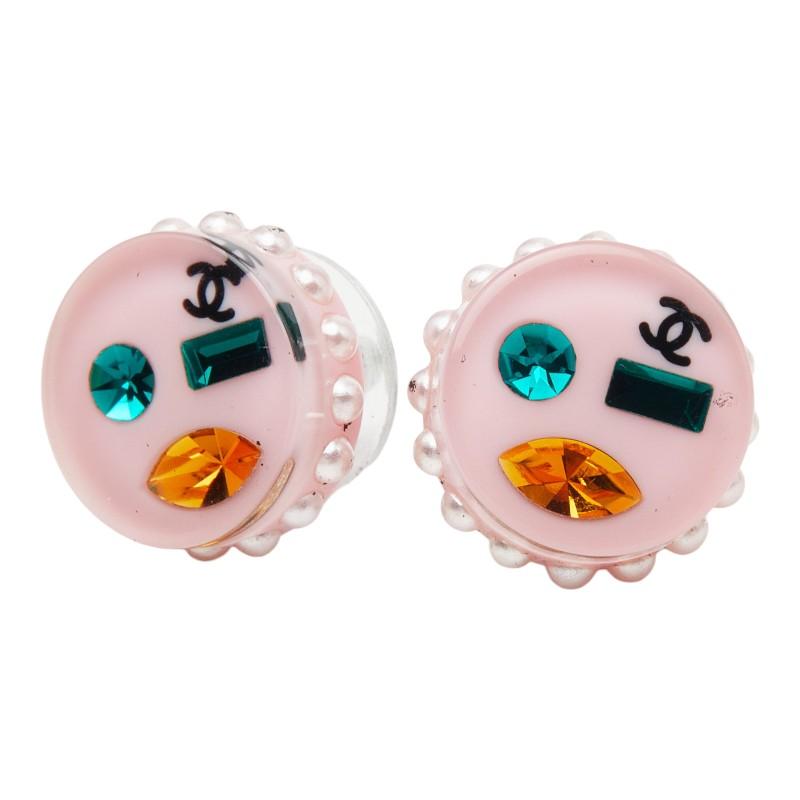 CHANEL（シャネル） ココマーク ピアス ピンク マルチカラー 