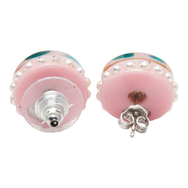 CHANELシャネルパールマルチカラーCCマークピアス CHANEL（シャネル） ココマーク ピアス ピンク マルチカラー