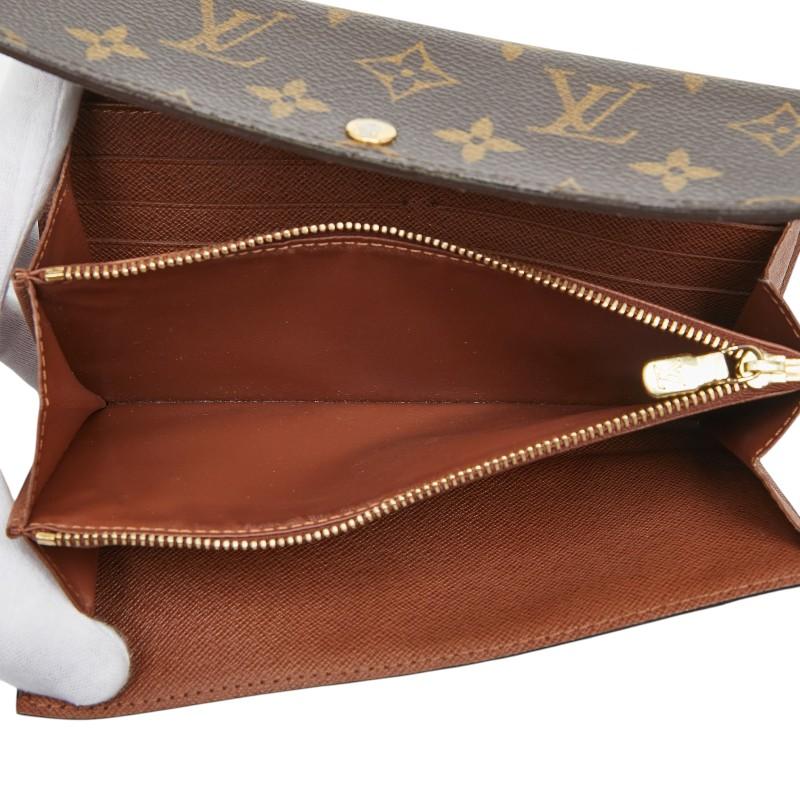 LOUIS VUITTON ルイヴィトン 財布 モノグラム ポルトフォイユサラ M61734 ブラウン PVC×レザー レディース ニつ折り長財布【本物保証】 LOUIS VUITTON（ルイ・ヴィトン） 長財布 M61734 ポルトフォイユ サラ