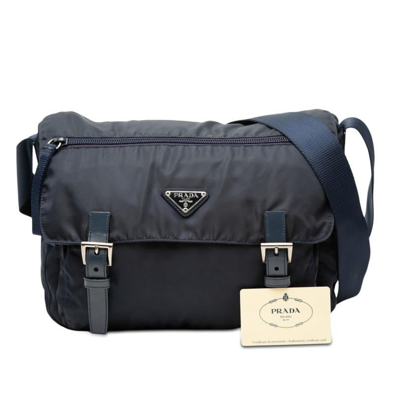 PRADA B6671 ショルダーバッグ 斜め掛け 三角ロゴ ナイロン ベルト PRADA（プラダ） 三角ロゴプレート 斜め掛け ショルダーバッグ B6671