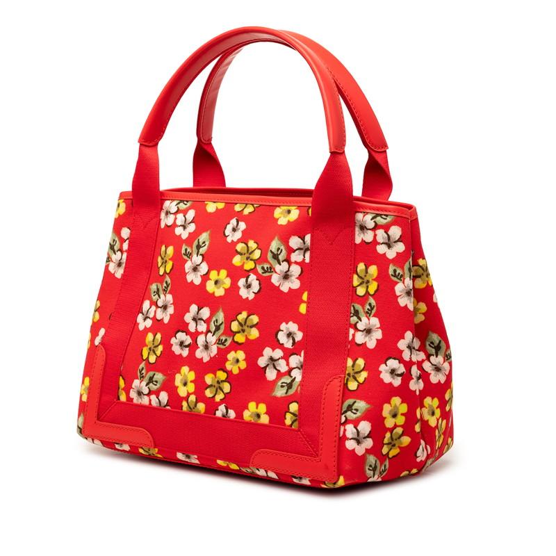BALENCIAGA（バレンシアガ） ネイビーカバス フラワーモチーフ トート 