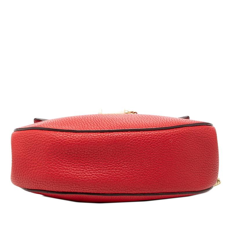 Chloe（クロエ） ドリュー チェーン ショルダーバッグ レッド レザー