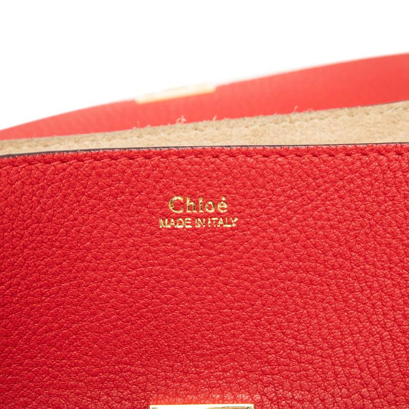Chloe（クロエ） ドリュー チェーン ショルダーバッグ レッド レザー