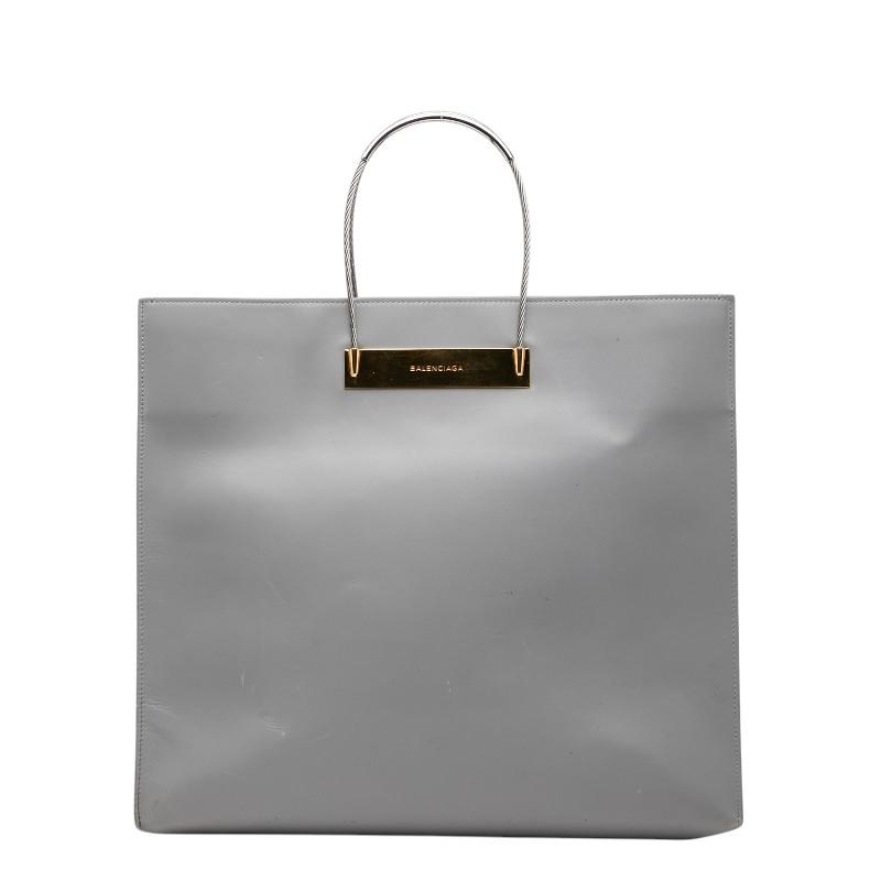 BALENCIAGA（バレンシアガ） ハンドバッグ トートバッグ グレー レザー