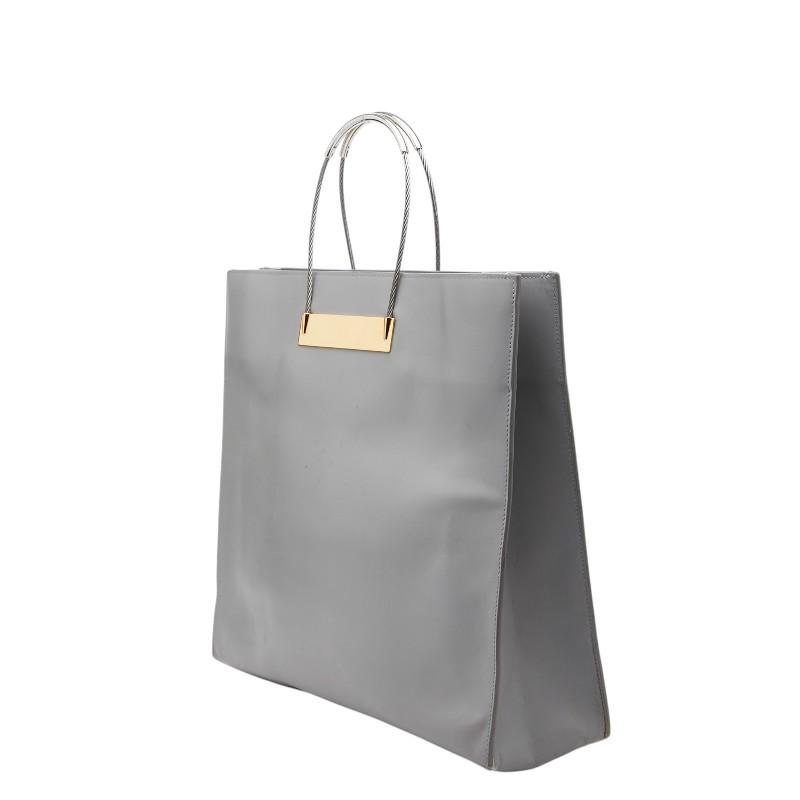 Balenciaga グレー ハンドバッグ BALENCIAGA（バレンシアガ） ハンドバッグ トートバッグ グレー レザー