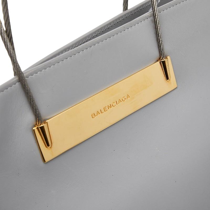 BALENCIAGA（バレンシアガ） ハンドバッグ トートバッグ グレー レザー