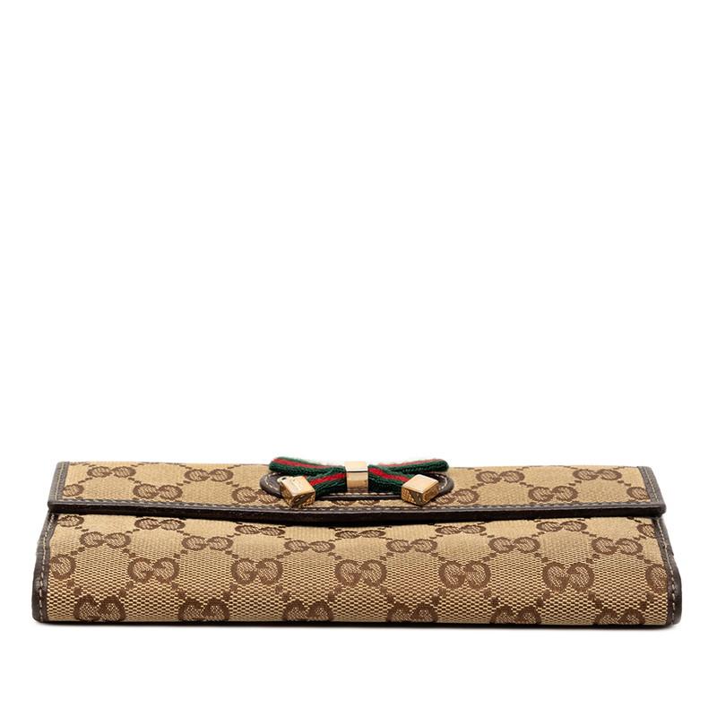 GUCCI（グッチ） GGキャンバス プリンシー シェリーライン 三つ折り 長