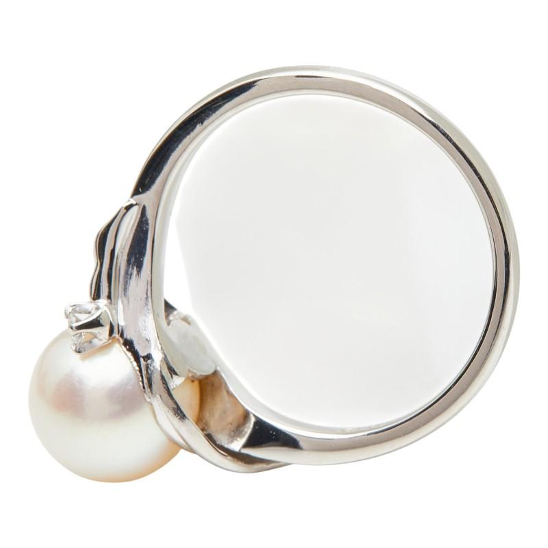 MIKIMOTO（ミキモト） 真珠 Pt950 プラチナ アコヤパール8.3mm ダイヤ