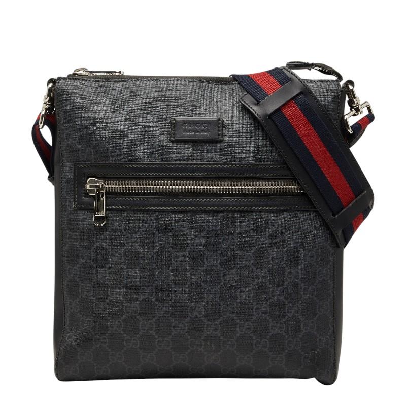 グッチ GGスプリーム 斜め掛け ショルダーバッグ 474137 PVC メンズ GUCCI 【1-0267631】 GUCCI（グッチ） GGスプリーム 斜め掛け ショルダーバッグ 474137