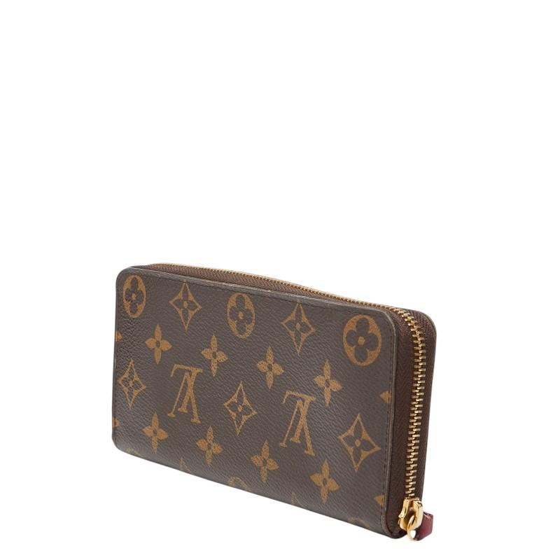 ルイ・ヴィトン LOUIS VUITTON 財布 モノグラム レディース ブランド 長財布 ポルトフォイユ クレマンス フューシャ M60742 ブラウン ラウンドファスナー おしゃれ 【中古】 LOUIS VUITTON（ルイ・ヴィトン） ルイ ヴィトン モノグラム