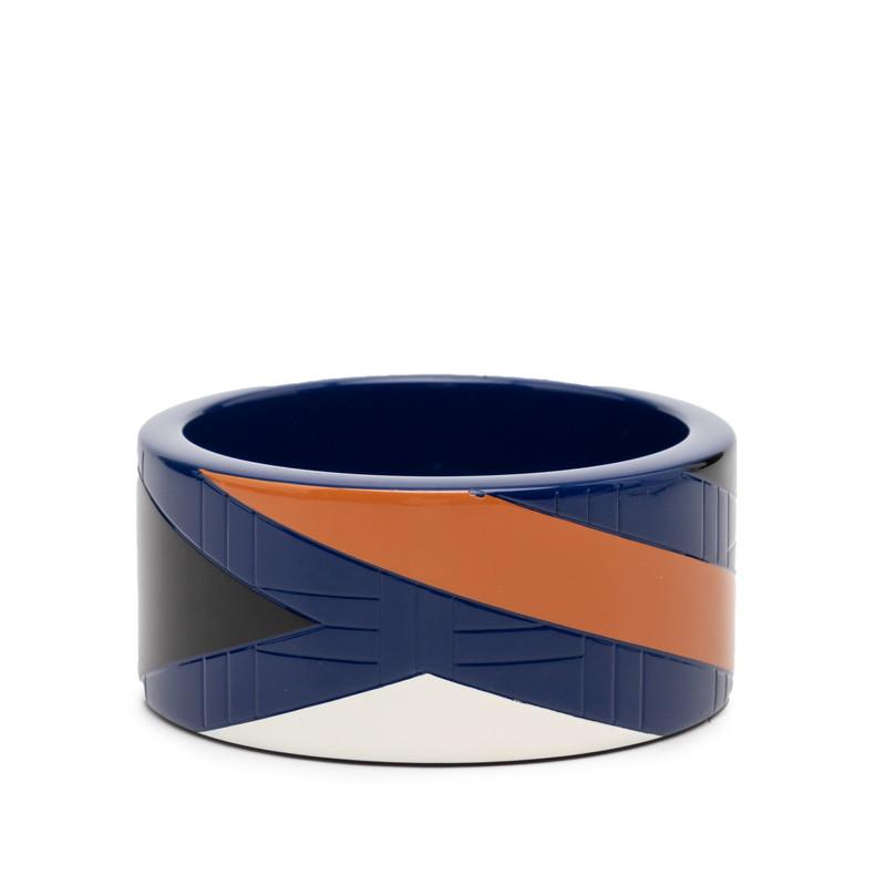 HERMES（エルメス） ラッカーウッド バングル ブルー ブラック
