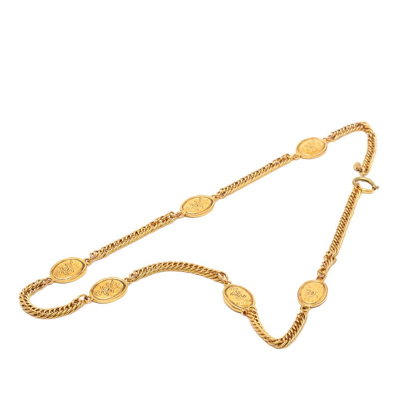 CHANEL（シャネル） ココマーク 王冠 チェーンネックレス ゴールド