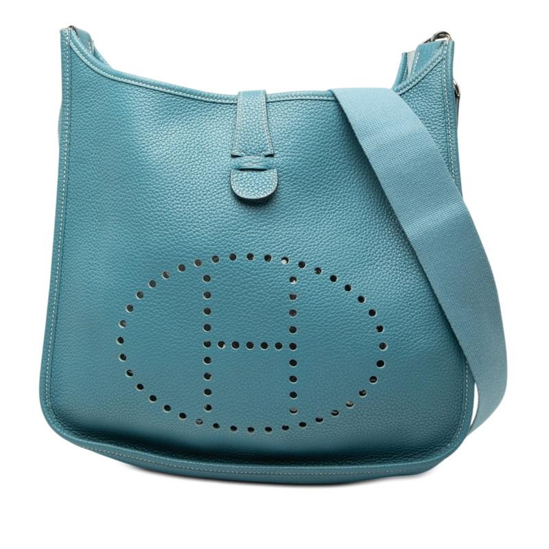 HERMES（エルメス） エブリン3 GM 斜め掛け ショルダーバッグ ブルー