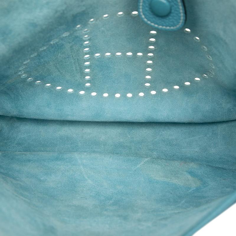 HERMES（エルメス） エブリン3 GM 斜め掛け ショルダーバッグ ブルー