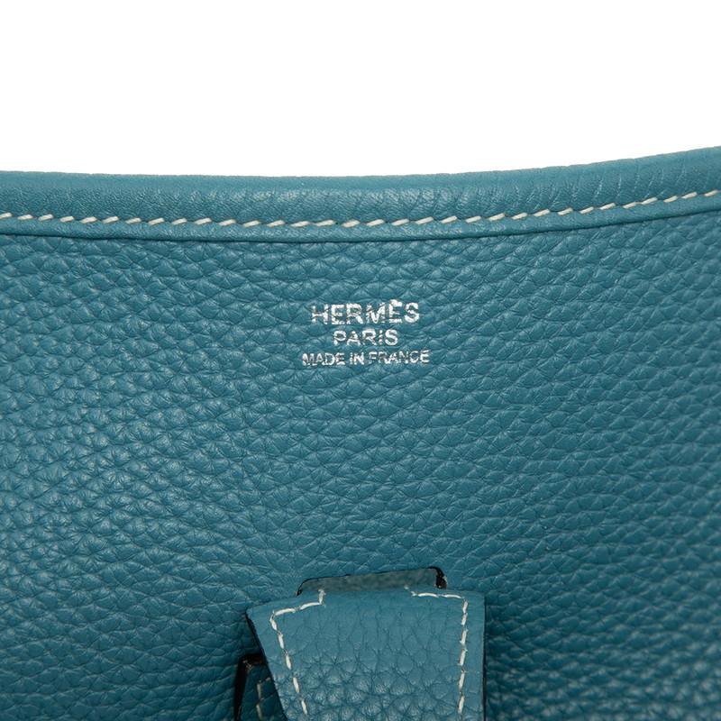 HERMES（エルメス） エブリン3 GM 斜め掛け ショルダーバッグ ブルー