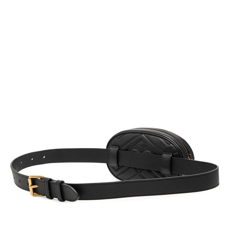 GUCCI（グッチ） GGマーモント キルティング ボディバッグ ウエスト