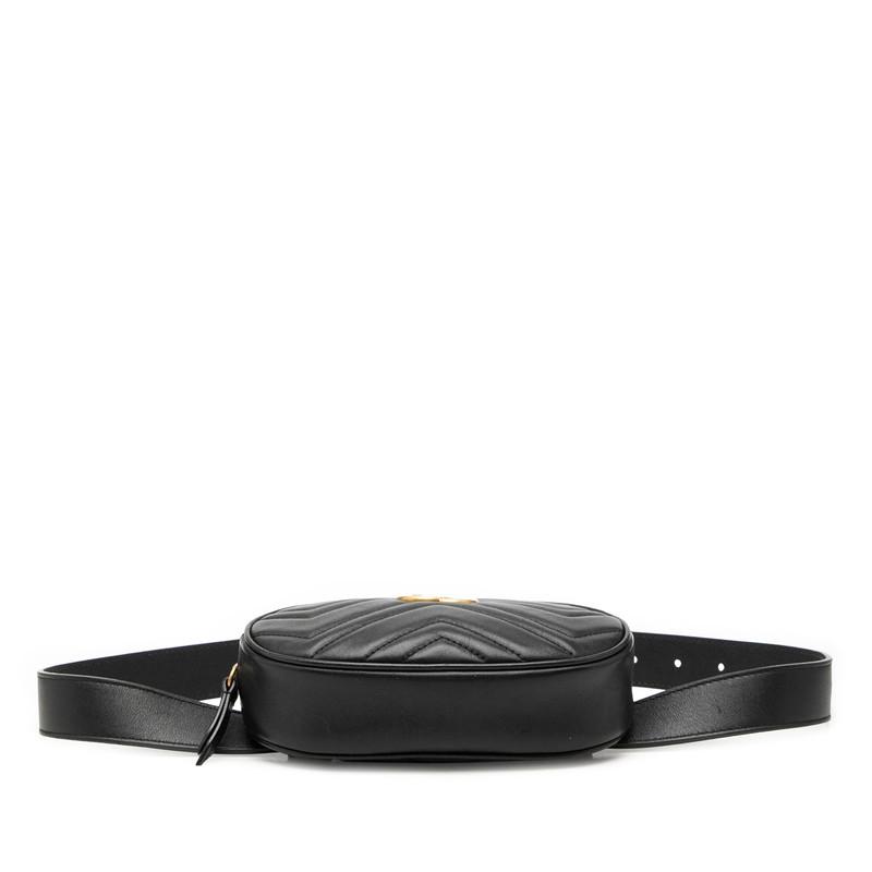 GUCCI（グッチ） GGマーモント キルティング ボディバッグ ウエスト